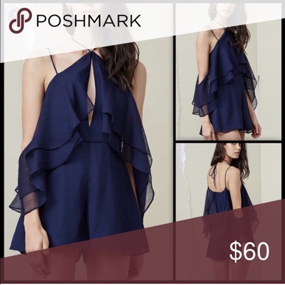 FINDERS Navy Romper